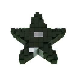 Throwing Star (Voxel) - 256x256 pixel art sprite