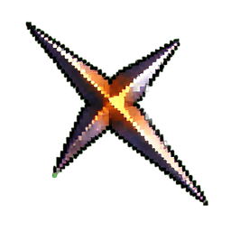 Throwing Star - 256x256 pixel art sprite