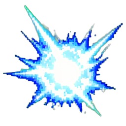 Effet de tonnerre — sprite pixel art 256×256