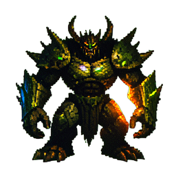 Roc del trueno — sprite pixel art 256×256