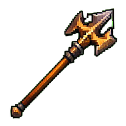 Thunder Staff - 256x256 pixel art sprite