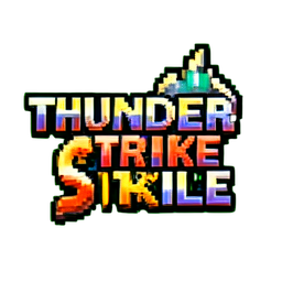 Icono de habilidad de trueno — sprite pixel art 256×256