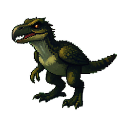 Donnerraptor — 256×256 Pixel-Art-Sprite