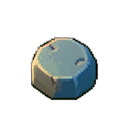 조간대 돌 — 256×256 픽셀 아트 스프라이트