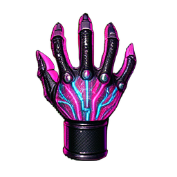 Tiger Fist (Cyberpunk) - 256x256 pixel art sprite