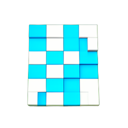 Tile Bathroom (Voxel) - 256x256 pixel art sprite