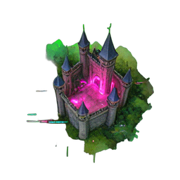 Tile Castle (Atmospheric) - 256x256 pixel art sprite