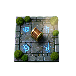 Tile Dungeon (HD-2D) - 256x256 pixel art sprite