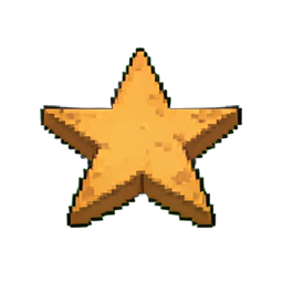 Piso de mosaico de ladrilhos estrela — sprite pixel art 256×256