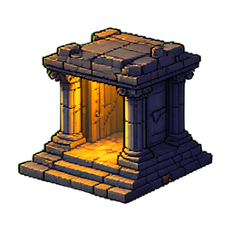 Templo de Baldosas — sprite pixel art 256×256