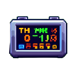 Timer Display — 256×256 pixel art sprite
