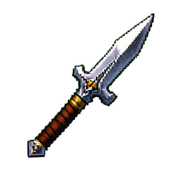 Titan-Speer — 256×256 Pixel-Art-Sprite
