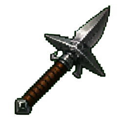 Estrella Lanzada de Titanio — sprite pixel art 256×256