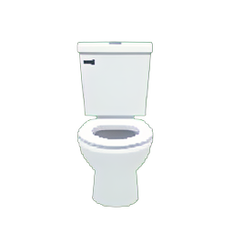 Inodoro moderno — sprite pixel art 256×256