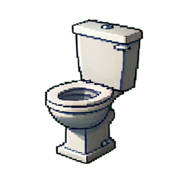 Inodoro — sprite pixel art 256×256