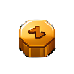 Bronze-Token — 256×256 Pixel-Art-Sprite