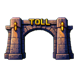 Toll Gate - 256x256 pixel art sprite