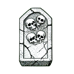 Tomb (1-Bit) - 256x256 pixel art sprite