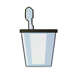 Zahnbürstenbecher — 256×256 Pixel-Art-Sprite