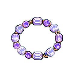 トパーズのチェーンブレスレット — 256×256 ピクセルアートスプライト