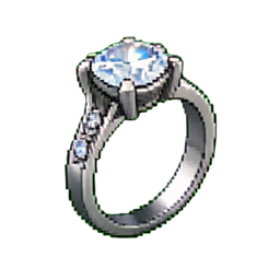 Bague sceau de topaze — sprite pixel art 256×256