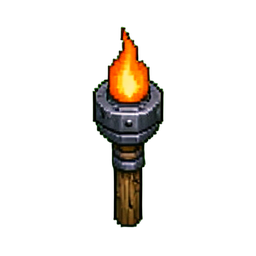 Torch (16-Bit) - 256x256 pixel art sprite