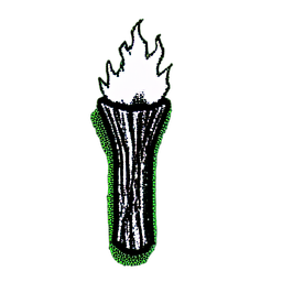 Torch (1-Bit) - 256x256 pixel art sprite
