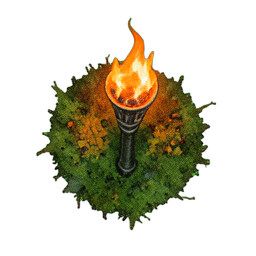 Torch Ground (Atmospheric) - 256x256 pixel art sprite