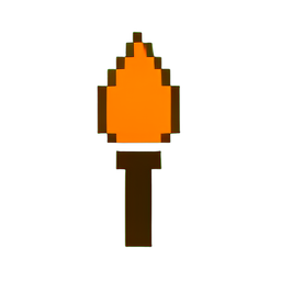 Torch Ground (Low-Res) - 256x256 pixel art sprite