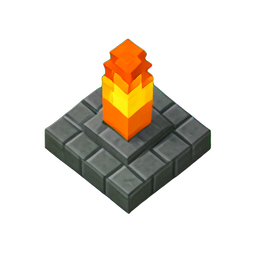 Sol de Torche (Voxel) — sprite pixel art 256×256