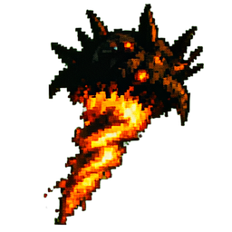 Tornado-Djinn — 256×256 Pixel-Art-Sprite