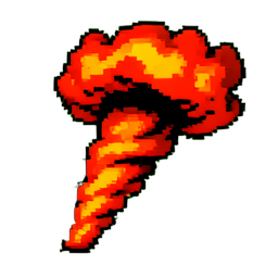 Tornado - 256x256 pixel art sprite