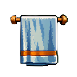 Towel Rack - 256x256 pixel art sprite