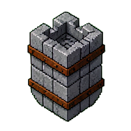 Tower Shield (16-Bit) - 256x256 pixel art sprite