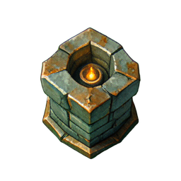 Tower Shield (Atmospheric) - 256x256 pixel art sprite