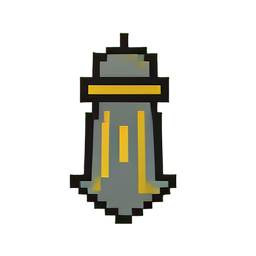 Tower Shield (Low-Res) - 256x256 pixel art sprite