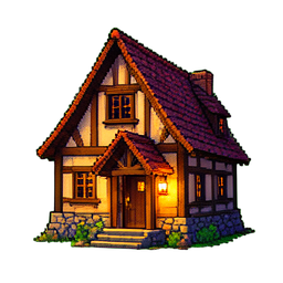 Dorfkapelle Klein — 256×256 Pixel-Art-Sprite