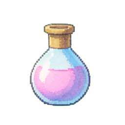 Giftige Angriffs-Potion — 256×256 Pixel-Art-Sprite