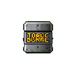 Barril Tóxico — sprite pixel art 256×256