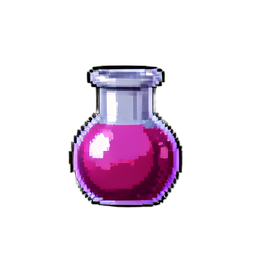 Giftige Heiltrank — 256×256 Pixel-Art-Sprite