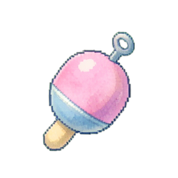 Giftiges Glücksamulett — 256×256 Pixel-Art-Sprite