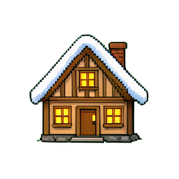 Frente de la guirnalda de la tienda de juguetes — sprite pixel art 256×256