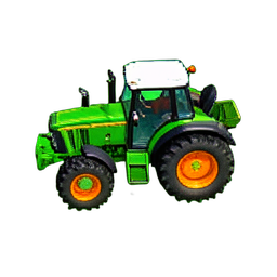 Tractor Farm Vehicle — 256×256 pixel art sprite