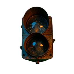Traffic Light (Cinematic) - 256x256 pixel art sprite