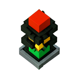 Traffic Light (Voxel) - 256x256 pixel art sprite