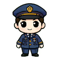 Zugführer — 256×256 Pixel-Art-Sprite