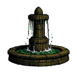 Fontaine piégée — sprite pixel art 256×256