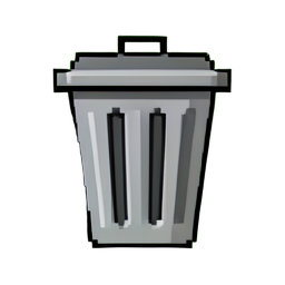 Trash Can Public — 256×256 pixel art sprite