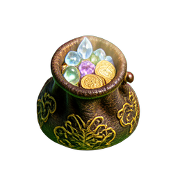 Treasure Bag (HD-2D) - 256x256 pixel art sprite