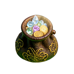 Sac de Trésor (HD-2D) — sprite pixel art 256×256